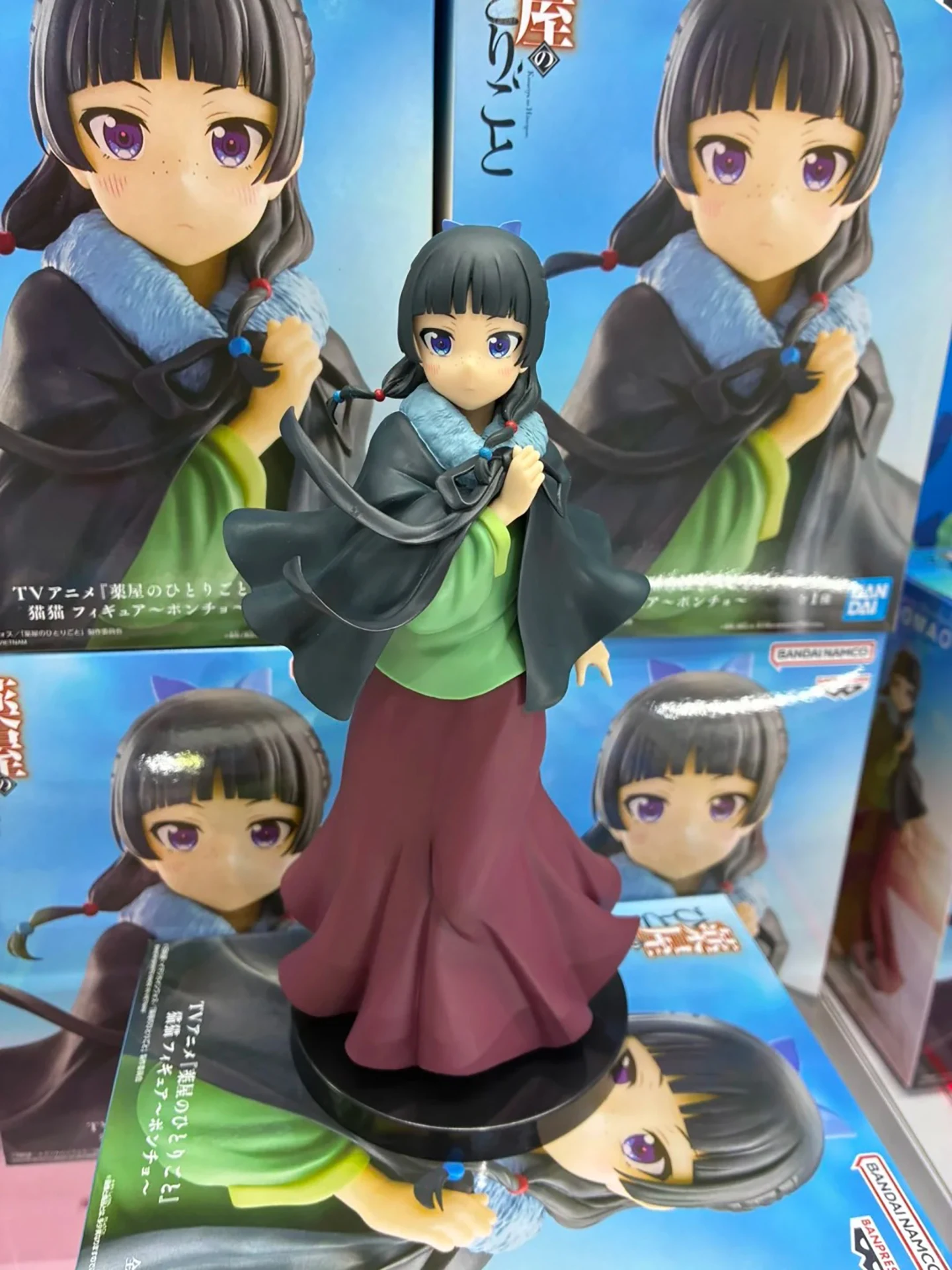 

Новый натуральный аниме «Дневники аптекартии», «Время времени», плащ, фигурка из ПВХ, милая модель Маомао, фигурка Маомао, настольные украшения, игрушка