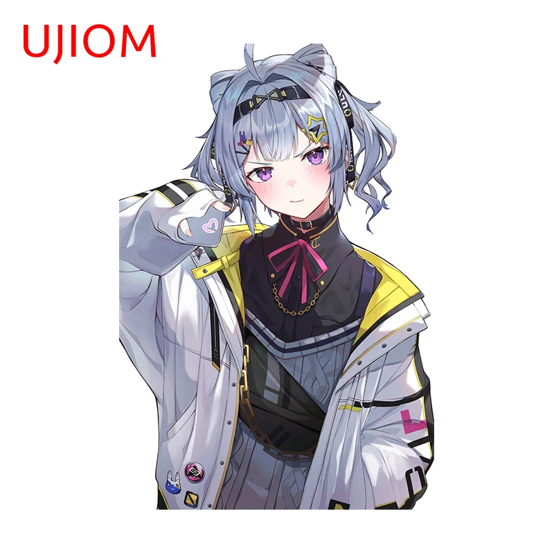 UJIOM 13cm X 8.8cm Cute Animal Ear Girl Wall Stickers Interesting Creativite Kids Room Kitchen Cupboard Decal Home Mural