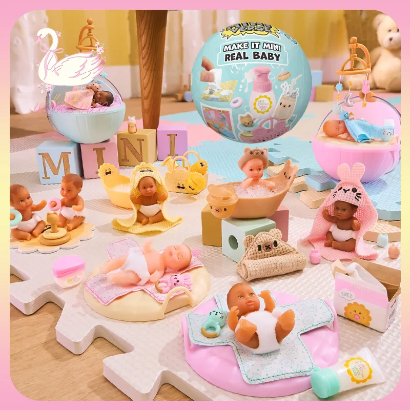 Original Miniverse Make It Mini Real Baby Nurture Series 2 Mini Collectibles Blind Ball Capsule Ornament Collect Toys Girl Gifts