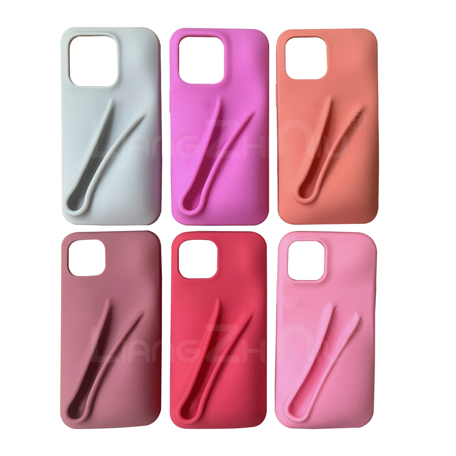 New Lip Case For Apple Iphone15 Max 14 13pro Lip Gloss Stand Phone Case High Fashion Girls Silicone Phone Protection Soft Cover