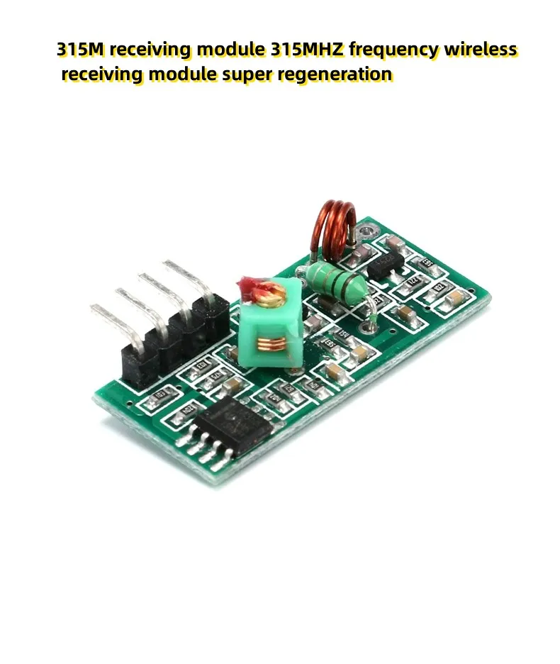 4 шт., модуль приема сигнала 315 м, частота 315 МГц, беспроводной модуль приема, Супер Регенерация