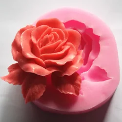 Bloom Rose silikonowe formy do ciasta 3D Flower Fondant foremka Cupcake galaretka cukry dekoracja przyrząd do pieczenia foremki silikonowe