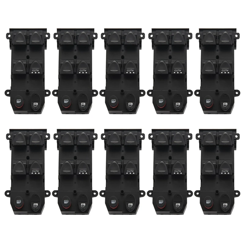 10X Power Window Master Switch Replace For Honda Civic 1.3 1.8 2.0 2006-2011 Front Left Driver Side Power Control Switch