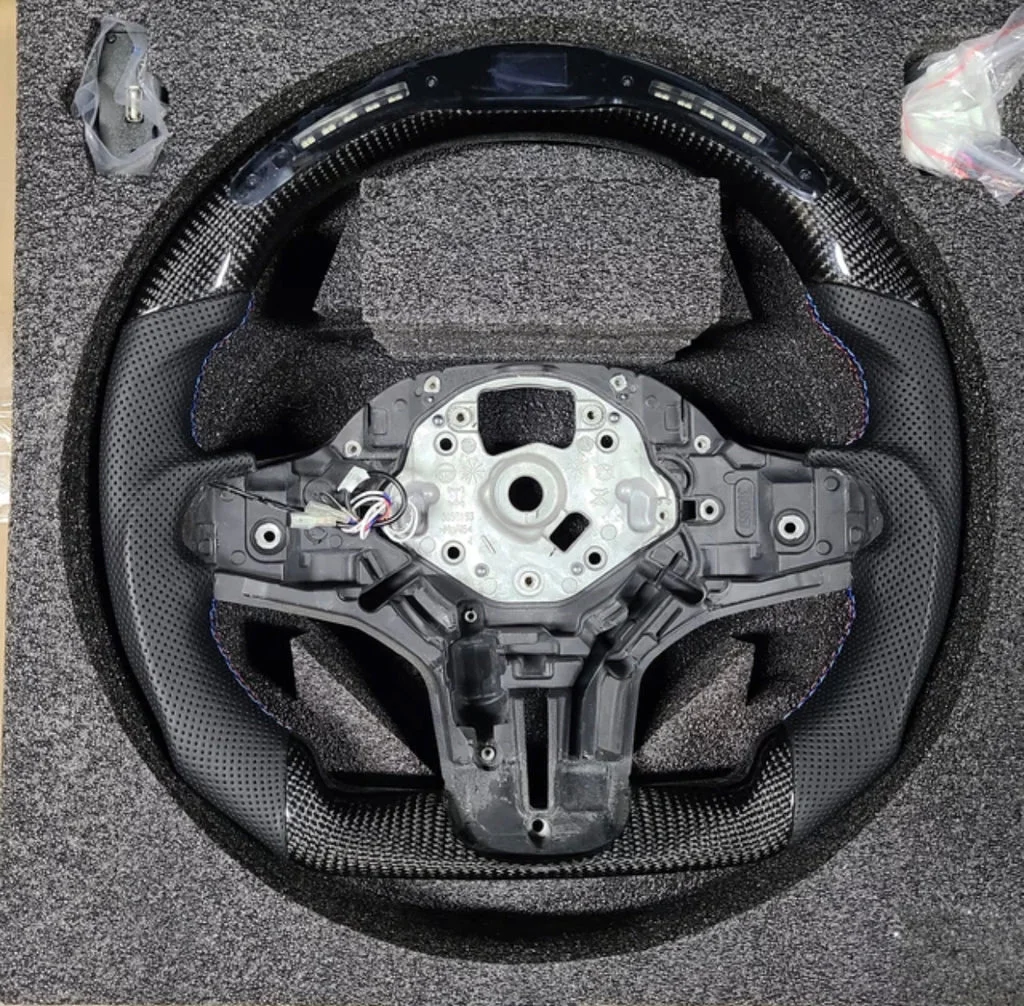 Car Steering Wheel Carbon Fiber For BMW G30 G20 G01 G02 G05 G06 G07 M4 M5 F90 M8 X3M X4M X5M X6M F40 F44 F97 F98 F95 F96 G11 G12