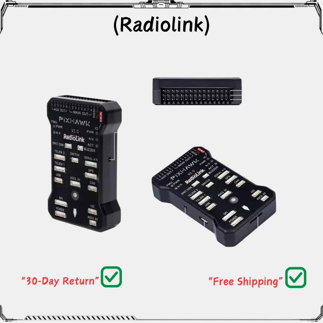 

Radiolink Pixhawk PIX 2.4.8 APM 32-битный контроллер полета — с компасом M8N GPS и SE100 для радиоуправляемого дрона, квадрокоптера, мультиротора