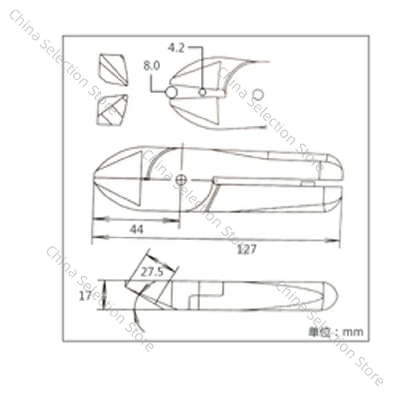 FA-30 gunting pneumatik S7P pisau pengganti 5mm kepala pemotong kawat 2.5mm gunting kawat