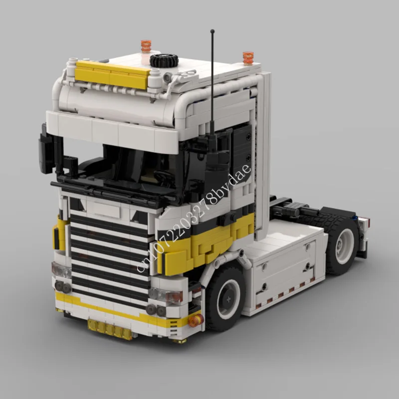 

1615PCS MOC City SCANIA SERIES 4 LENZ GERÜSTBAU Transporter Modern Building Block Set DIY Creative Education Model Kid Toys Gift