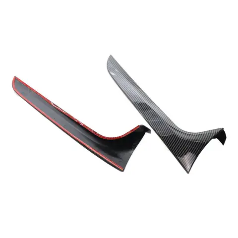 1 Pair ABS Spoilers Canards Splitter Car Rear Window Side Spoiler Canard Splitter for Audi A6 C7 Allroad TDI Quattro 2012-2018 12 best sales audi a6 c7 - №6