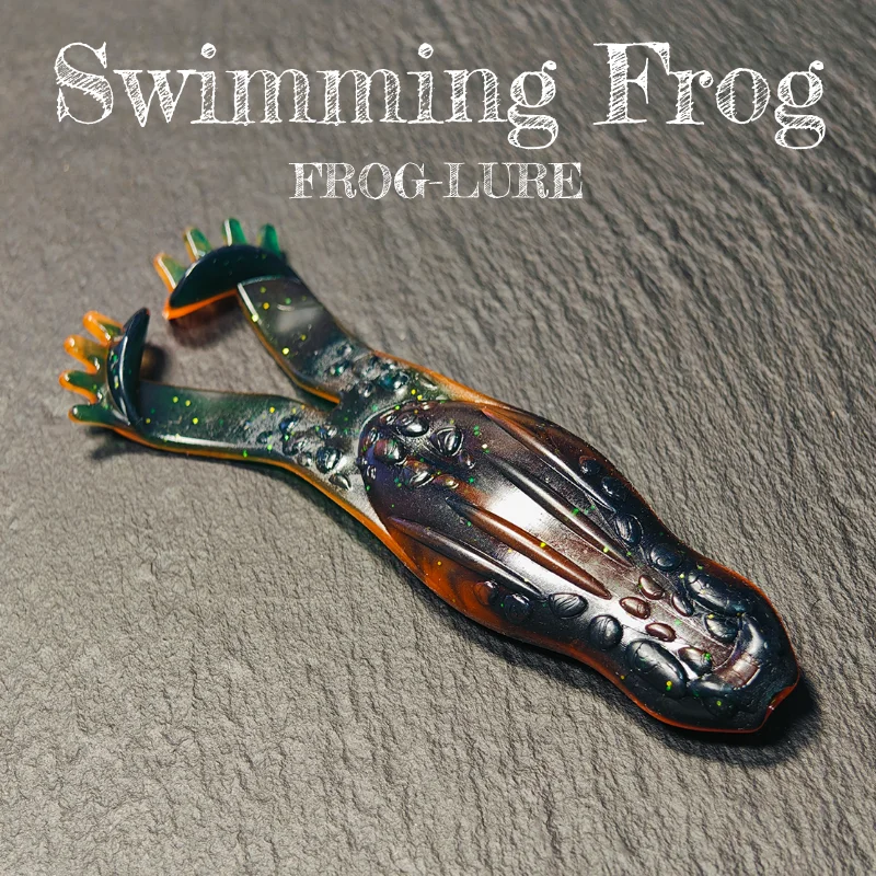 HAIMALUO Swimming Frog Baits Floating lure Fishing Lures Soft Baits Shad Worm Bass lure souple