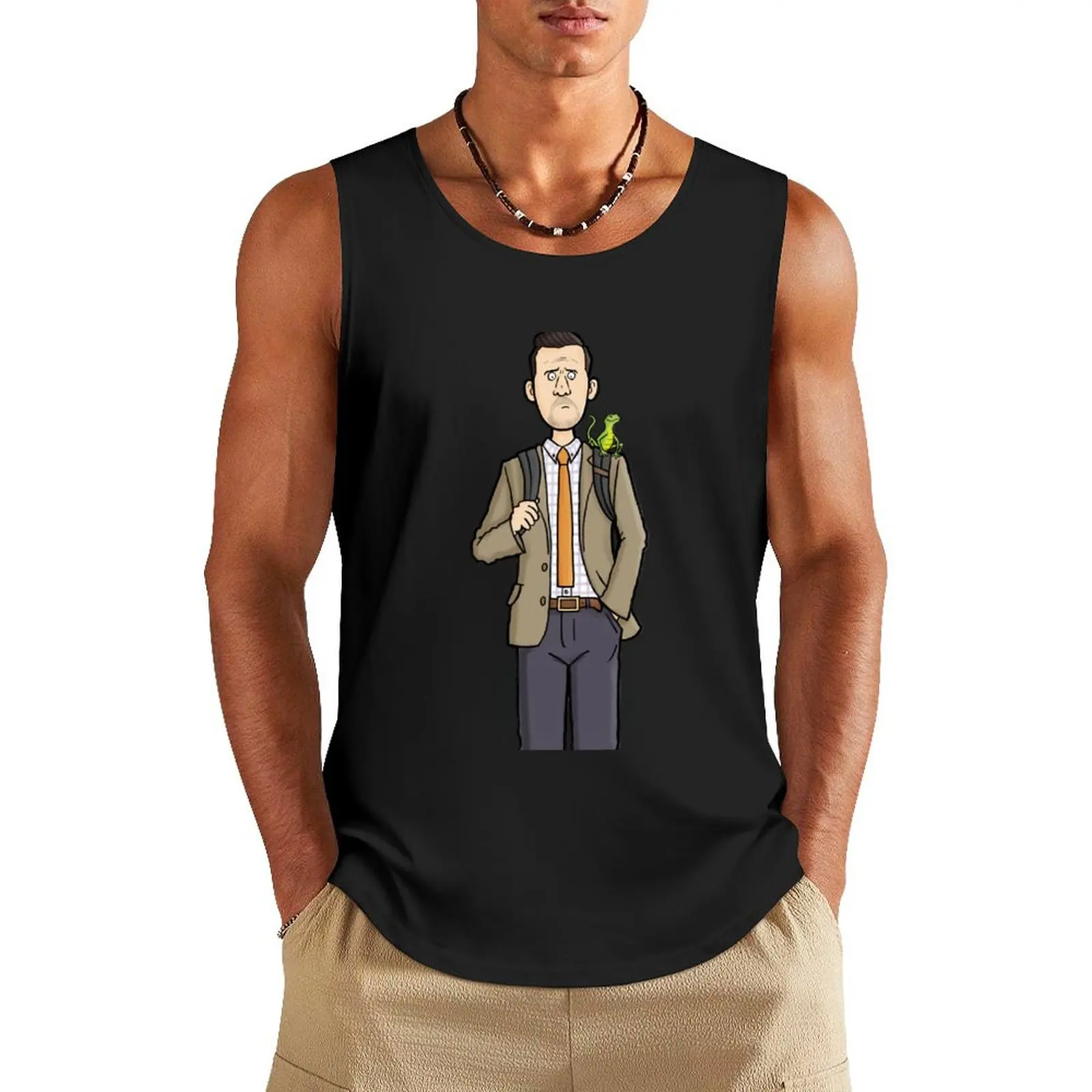 A Mysterious Magazine Little Richard Death In Paradise Neville ParkerLong Sleeve Tank Top fitness t-shirt Men's anime clothes