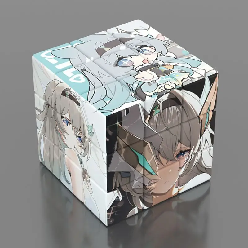 Anime Genshin Impact Cosplay 3-step Puzzle Magic Cube Cartoon Magics Square Tweakcube Xmas birthday Gift