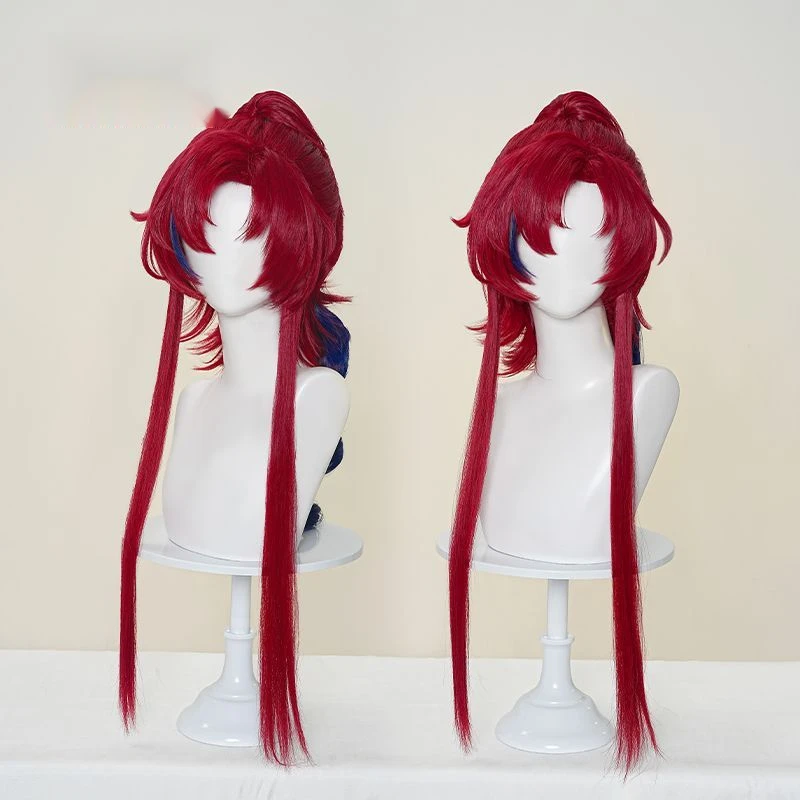 لعبة فرسان يو شعر مستعار كوسبلاي مقاوم للحرارة شعر صناعي لحفلة الهالوين