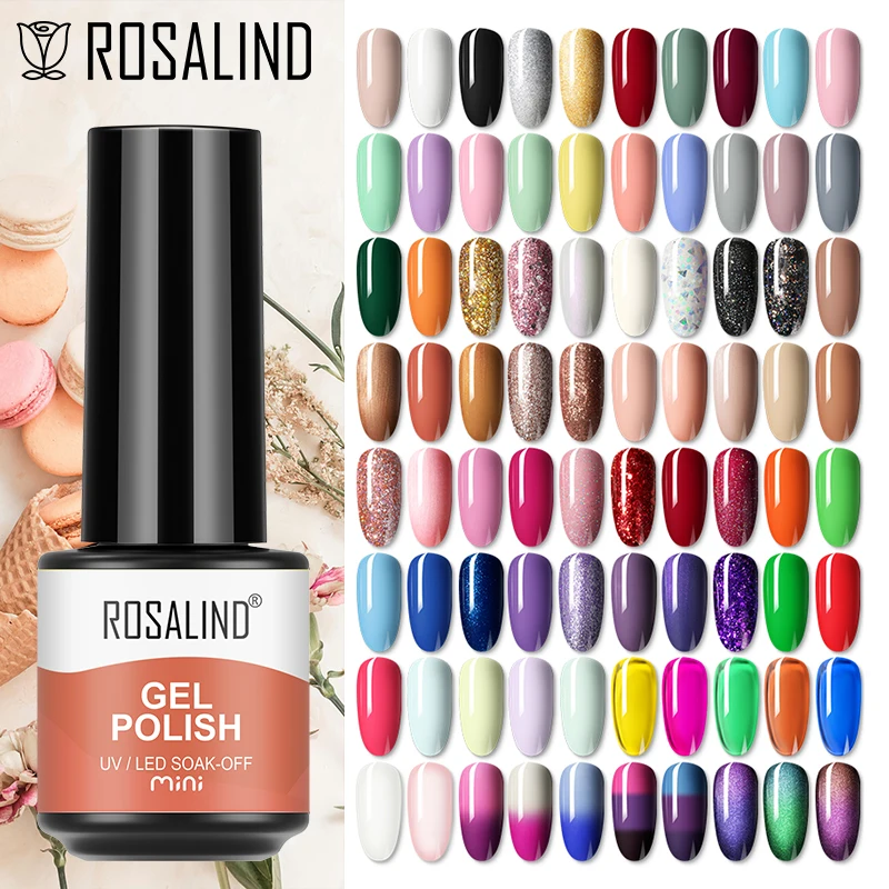 Rosalind 160 Kleuren Gel Nagellak Lente Zomer Droomkleuren Allemaal Voor Manicure Nail Art Uv Gel Lak Semi-Permanente Topbasis