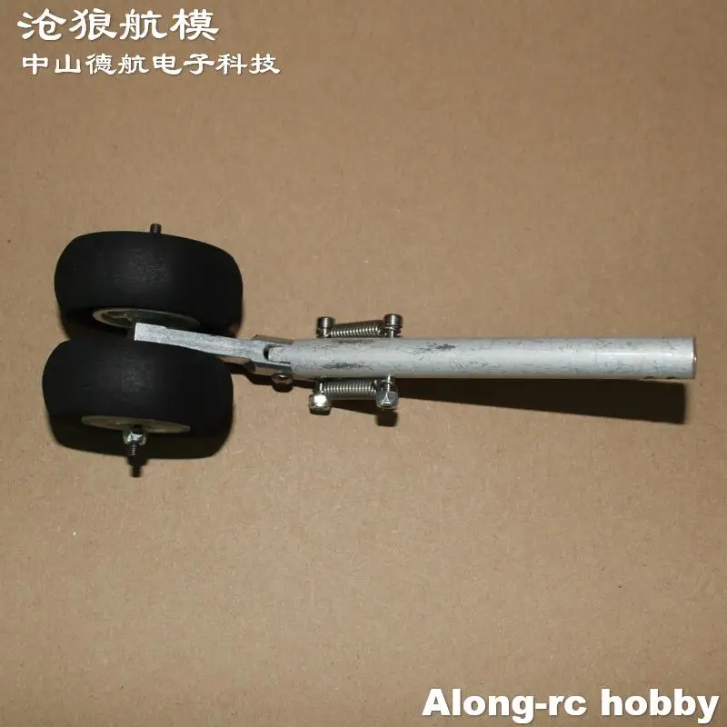 Amortisseur à Double ressort D4 95-155mm, 2 roues, train d'atterrissage à genoux, arbre de 4.0mm pour avion RC, pièce de bricolage, 2 pièces