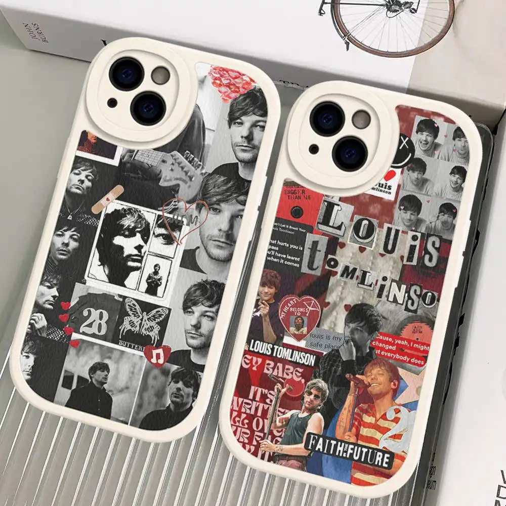 L-Louis Singer T-Tomlinsons Handyhülle aus Leder für iPhone 16 15 14 16E 13 12 11 Pro Max Plus