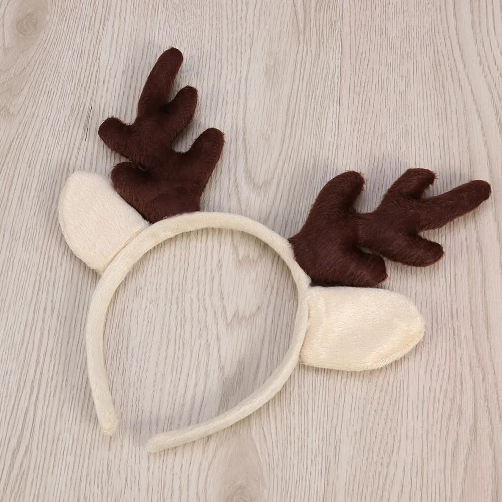 

NEW Christmas Led Headbands Plush Reindeer Antlers Deer Ear Hair HoopLed Glowing Xmas Hair Accessories Festival Photo Props