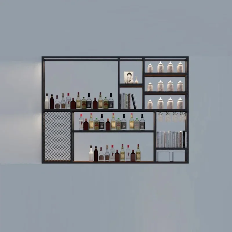 Salón De almacenamiento De Buffet, vitrina De vino, estante De exhibición para botellas, estante De vino para bebidas al por menor, restaurante, Barra De Vino comercial, muebles para el hogar