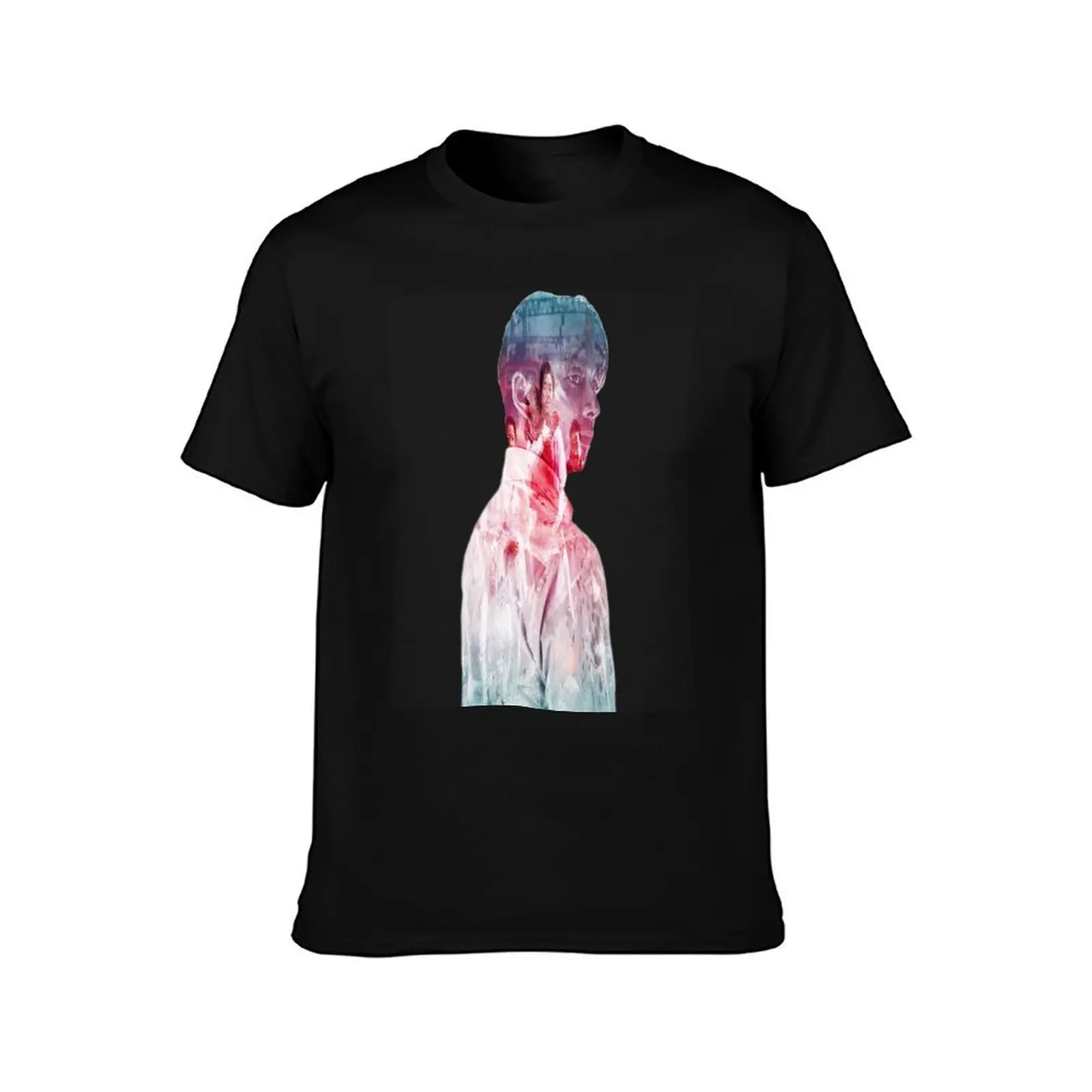 Seok Woo T-Shirt, Summer Casual Cotton Tee, Oversized Streetwear Tops, Vintage Graphic Print, Loose Fit Short Sleeve