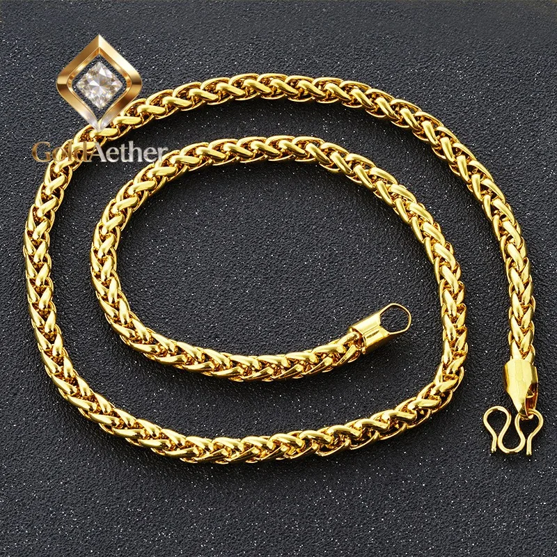 

Мужское модное ожерелье GoldNouveau 6 мм, 24-каратное золото AU999 — идеальная толщина 6 мм, сдержанный стиль, насыщенный 24-каратный блеск, прочное золото AU999.