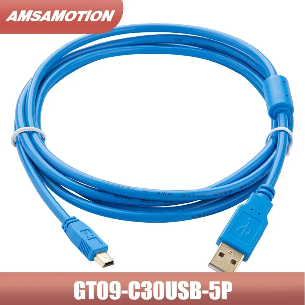 GT09-C30USB-5P Suitable for Mitsubishi GT11/12 GT15 GT1050 GS200 GS2107 GOT1000 HMI USB To Mini Download with Magnetic Ring