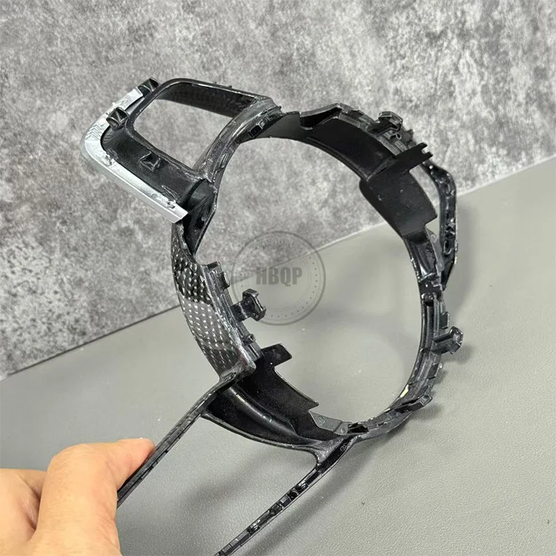 Upgrade carbon fiber material For Audi RS3 RS4 RS5 A3 A4 A5 S3 S4 S5 2017-2021 Steering Wheel Button Frame Trim Accessories