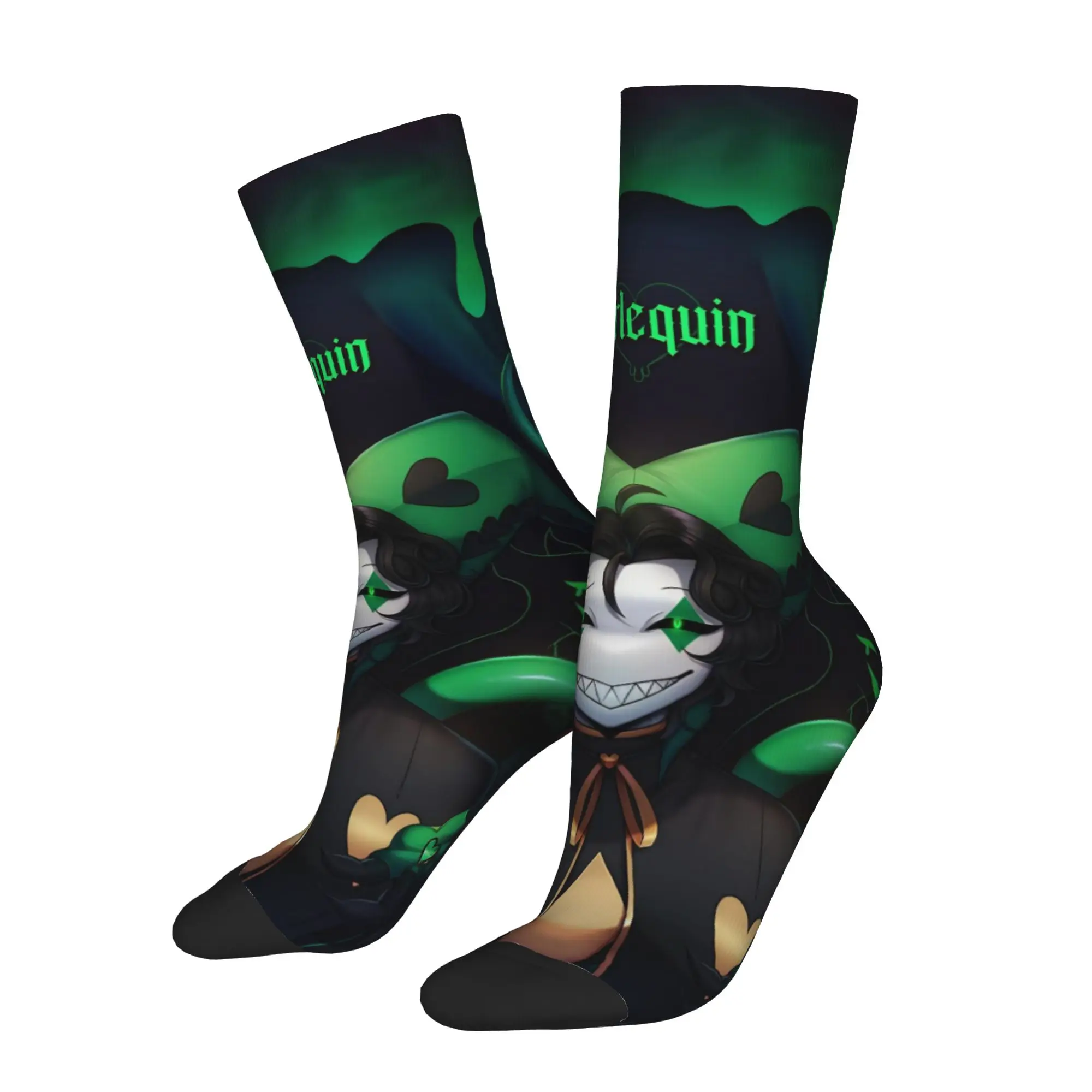 Cool The F-Freak Circus Harlequin Basketball Socks  Middle Tube Socks for Women Men Breathable