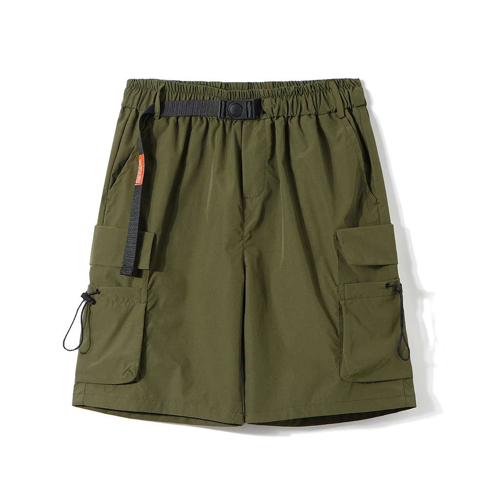 Pantaloncini Cargo da uomo con utensili americani estivi 2024 pantaloncini multitasche ad asciugatura rapida pantaloni corti dritti a cinque punti Y2k Streetwear