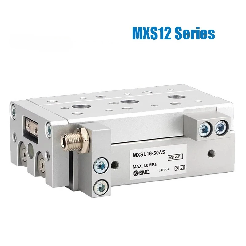 SMC MXS12 Series Air Slide Table Pneumatic Cylinder Slide Rail Air Cylinder MXS12-10 MXS12-20 MXS12-30 MXS12-40 MXS12-50