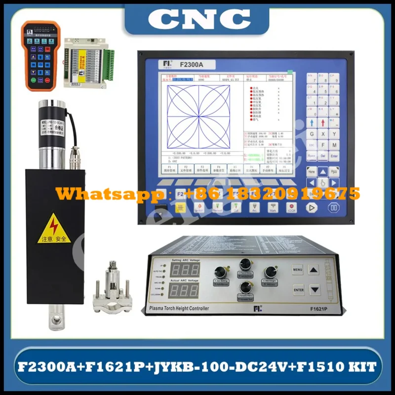Kit controller al plasma CNC Thc Sistema CNC a 2 assi F2300a/f1621/hp105/jykb-100-dc24v/t3/f1510 Telecomando taglierina al plasma