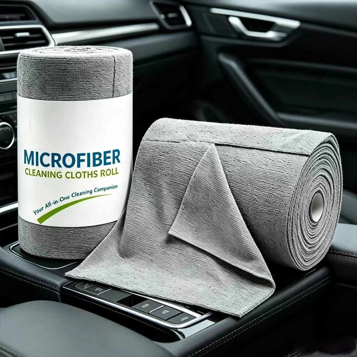 100/200pcs Oversized Ultra-Fine Fiber Car Cleaning Towel, Car Cleaning Cloth Roll, Reusable Cleaning Cloth, Ultra-Fine Fiber Towel Roll As Convenient Hand-Tearable Rag, Reusable Cleaning Wipes, Household Kitchen Towel Roll, Car Washing Rag, Mul