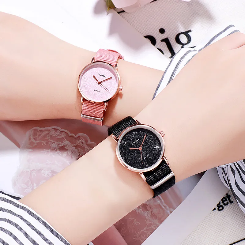 Top Brand Fashion Watches for Women Kids Simple Children's Quartz Watch Nylon Watchband Casual Sport Kids Watch Boys Girls Clock