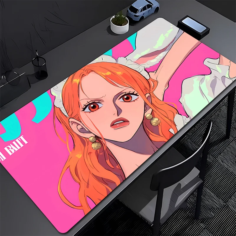 

ONE PIECE Nami Gaming Mouse Pad Accessories Office Gamer Keyboard Desk Mat anti-Slip Laptop ground mat PC carpet Large Mousepad