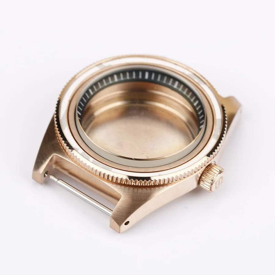 40mm 62Mas Men's Mechanical Stainless Steel Mineral Glass Replacement Watch Case for NH35 NH36 Automatic Movement Watch Parts