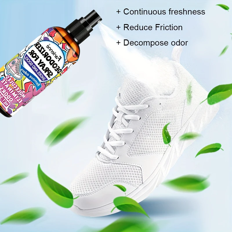 Farienne Shoes And Socks Deodorizer Spray 30ml Molecule Eliminate Odors Footwear Freshener For Sneakers Boots
