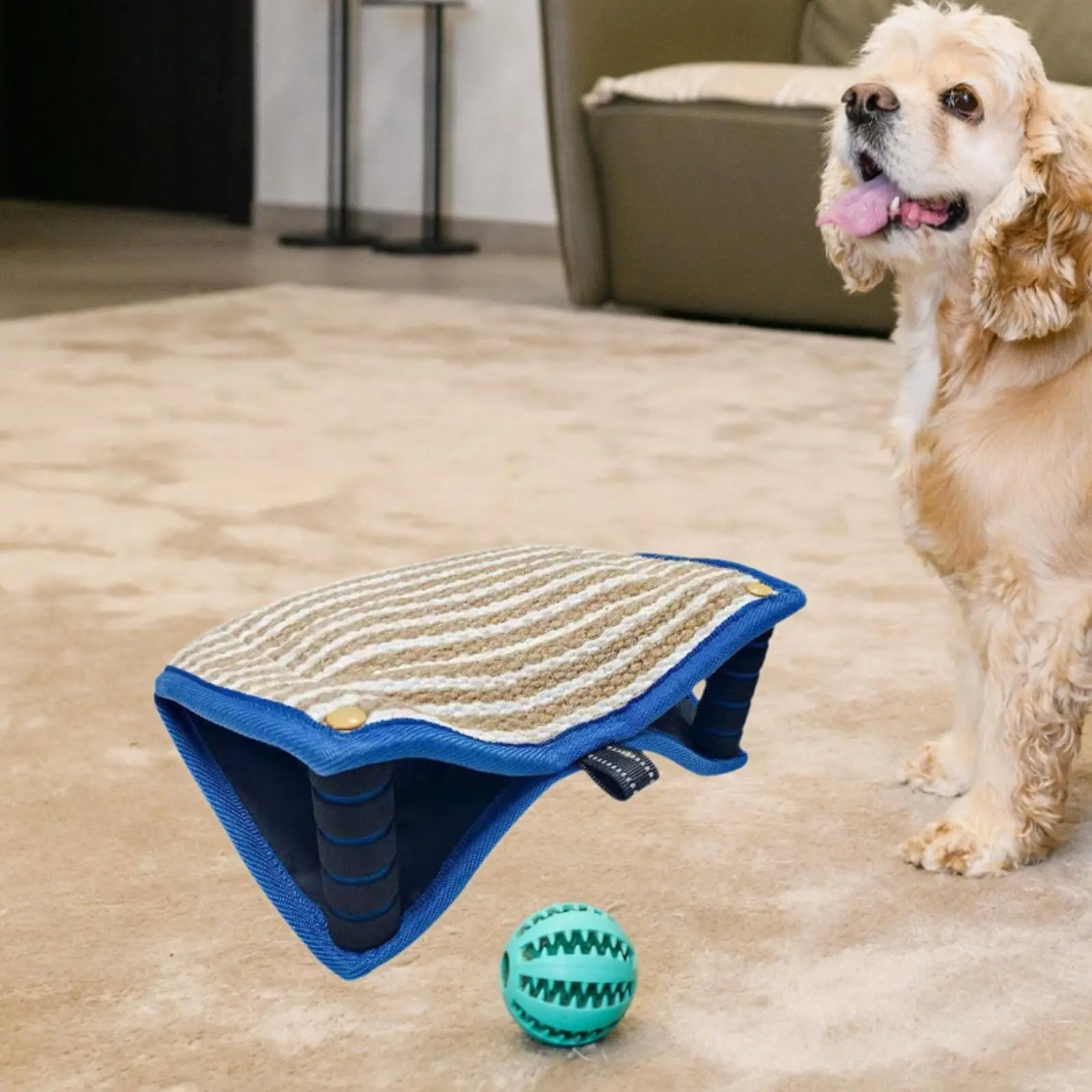 

Dog Bite Pillow Tug Toy Lightweight Training Equipment, Sturdy Puppy Training Biting Sleeves Tear Resistant for Pet Dog Puppy