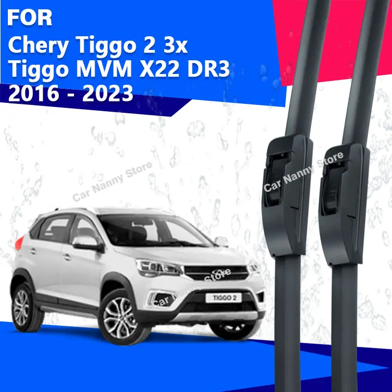 

Щетки лобового стекла для Chery Tiggo 2 3x Tiggo MVM X22 DR3 2016-2023 Автомобильные дворники Резиновая полоса Стеклоочистителя из мягкой резины