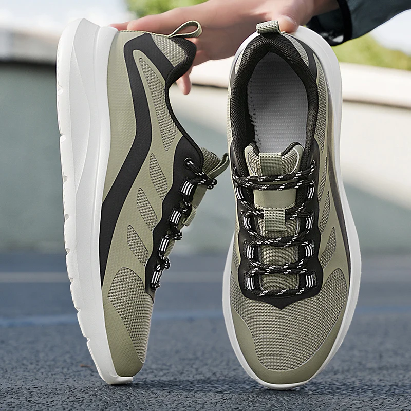 

Лето 2025 г., модные универсальные кроссовки большого размера с сеткой для бега — студенческая спортивная обувь, модная обувь, незаменимая для занятий спортом