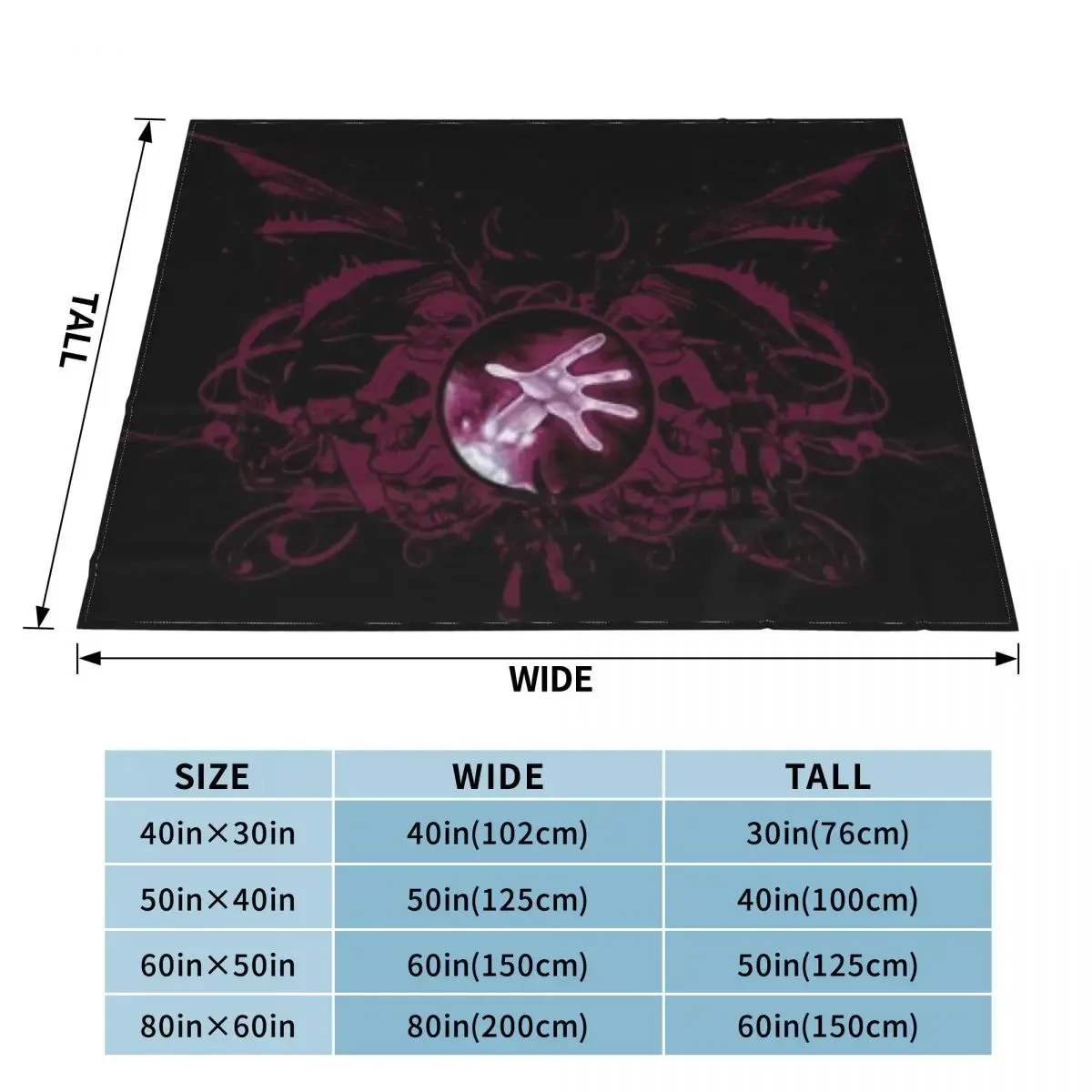 Logo Warlock Throw Blanket For Decorative Sofa Heavy Blankets