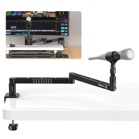 VIJIM LS26 Desktop Low Microphone Stand 360° Adjustable All-Aluminum Alloy Structure 48cm Super Long Cross Arm