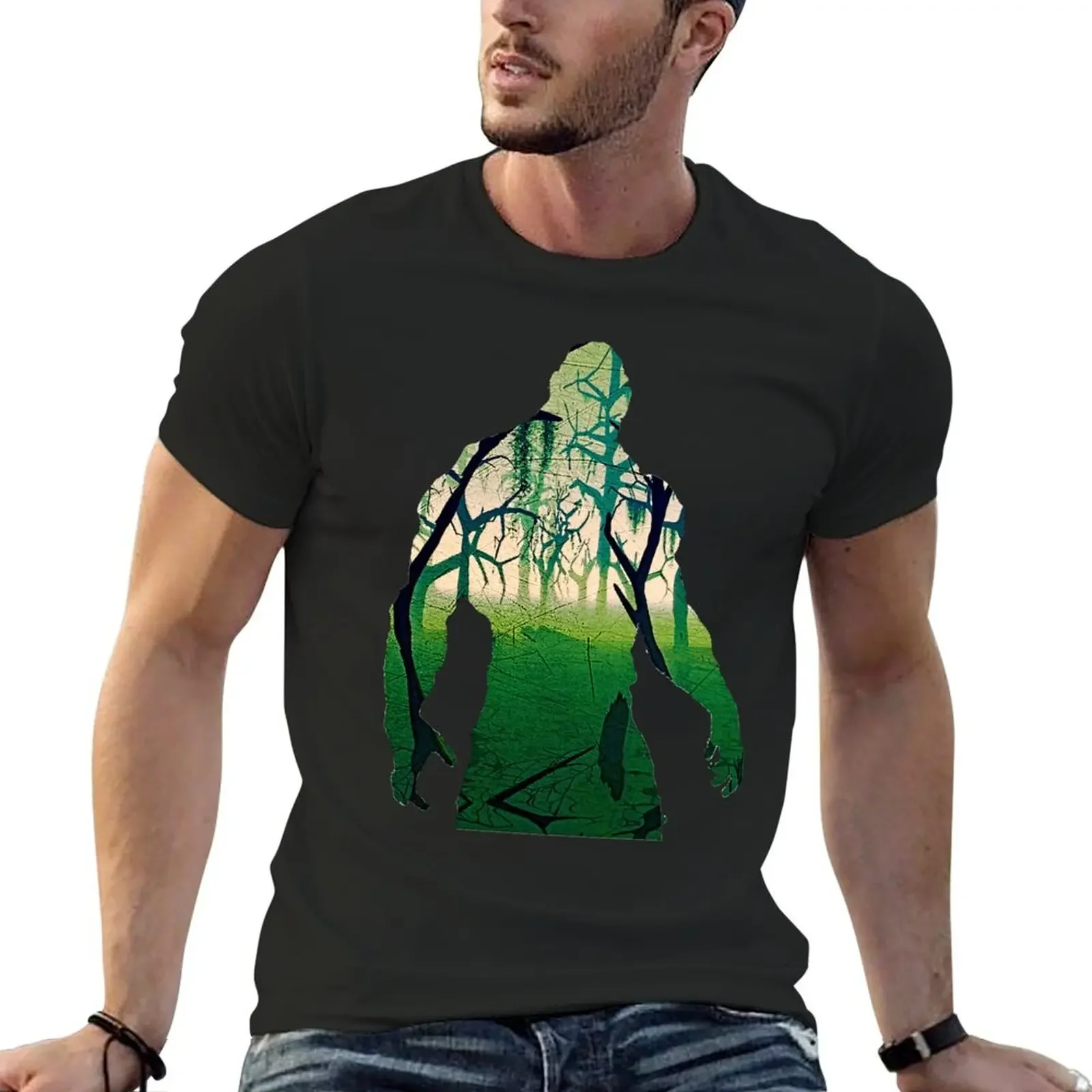 Funny Gift Swamp Thing Classic Fan T-Shirt oversized graphic tee oversized t shirt plus sizes summer tops Men's cotton t-shirt