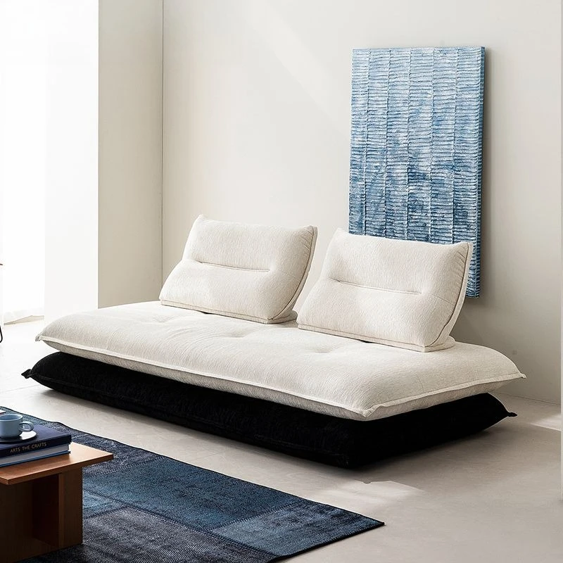 Sofa bed fabric living room small apartment, can lie down, sleep, removable and washable module, lazy sofa bed dual-purpose