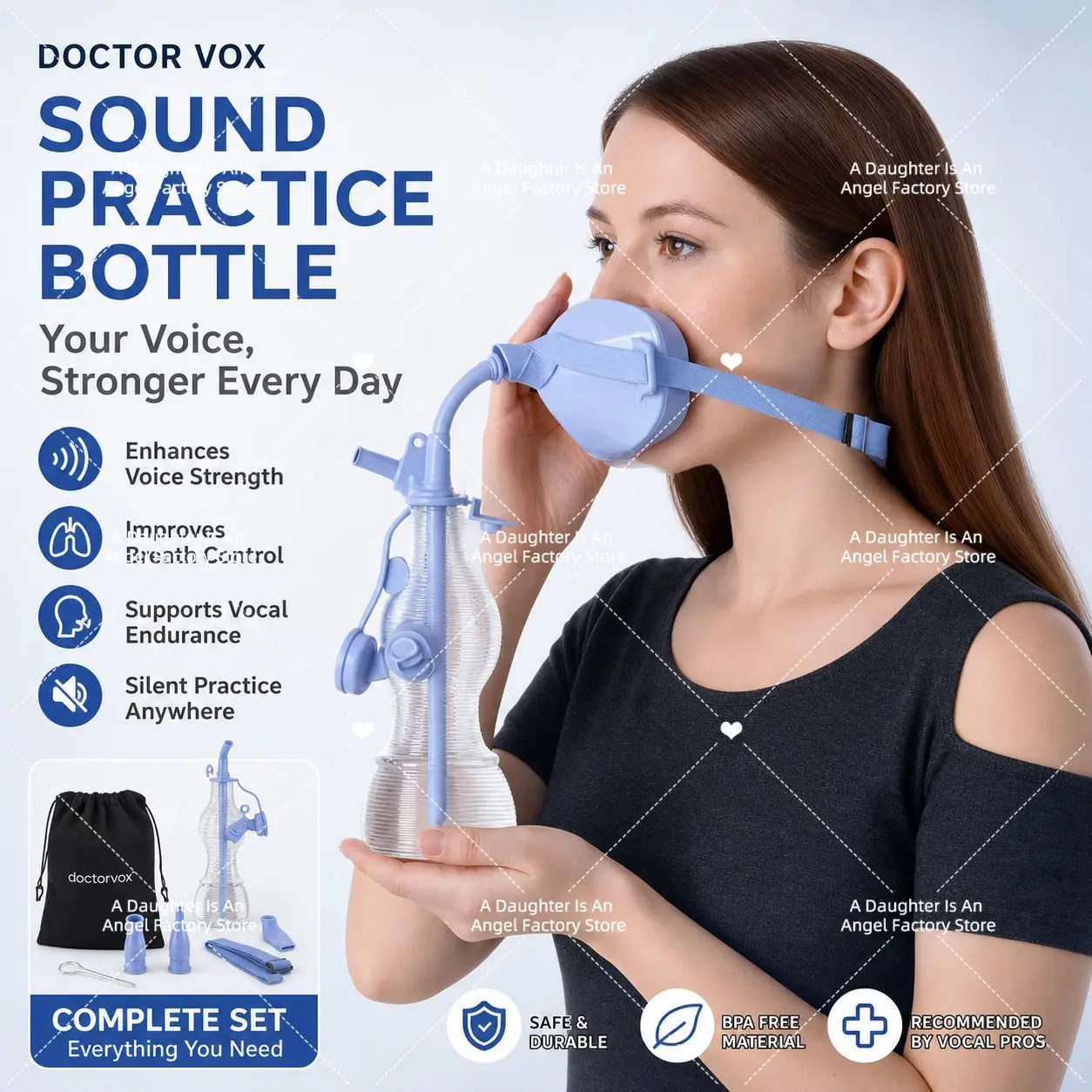 Sovt Vocal Trainer，Voice Training Bottle, For DoctorVox Singing Breath Training Bottle