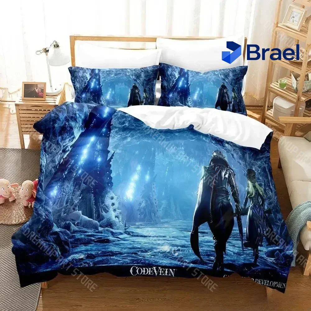 Exquisite 3D Print CODE VEIN Bedding Set Single Twin Full Queen King Size Bed Set Adult Kid Bedroom Duvet Cover Sets 3D Anime Be