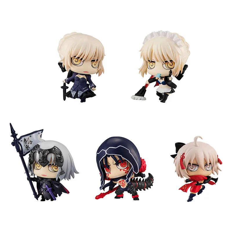 

5pcs/set Genuine Megahouse Fate FGO Mosquito coil eyes 03 Alter Altria Pendragon Okita Souji Anime Action Figure Model Toys Gift