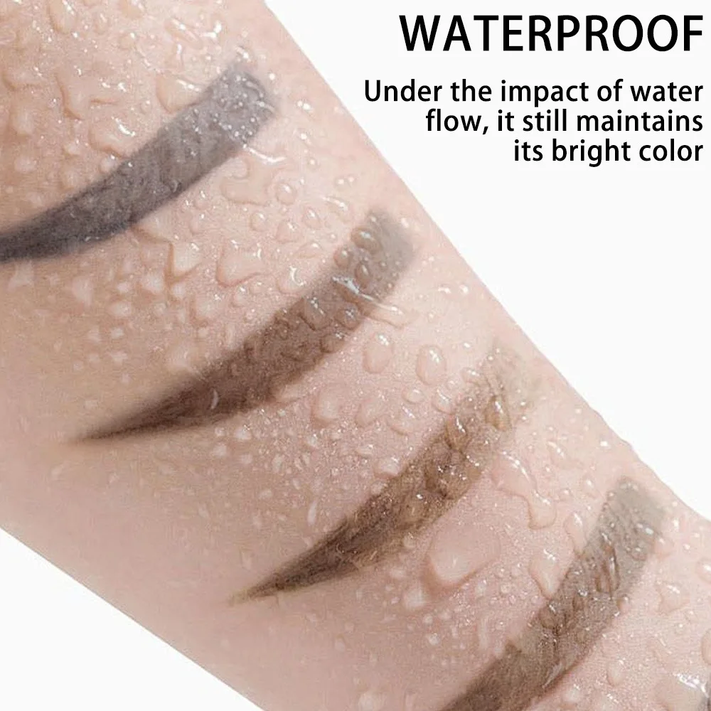 Tatuaje de larga duración, 4 colores, crema de Gel para cejas fácil de despegar, a prueba de manchas, secado rápido, lápiz de cejas impermeable, cosméticos