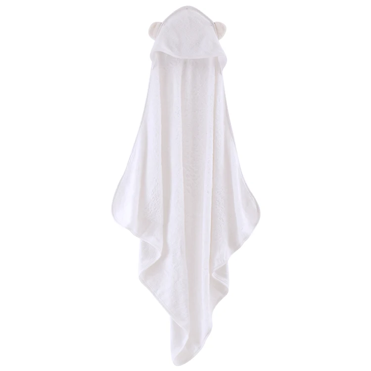 Hot Selling Eco-friendly Natural Organic Bamboo Baby Hooded Washcloth Towel Sets For Kid