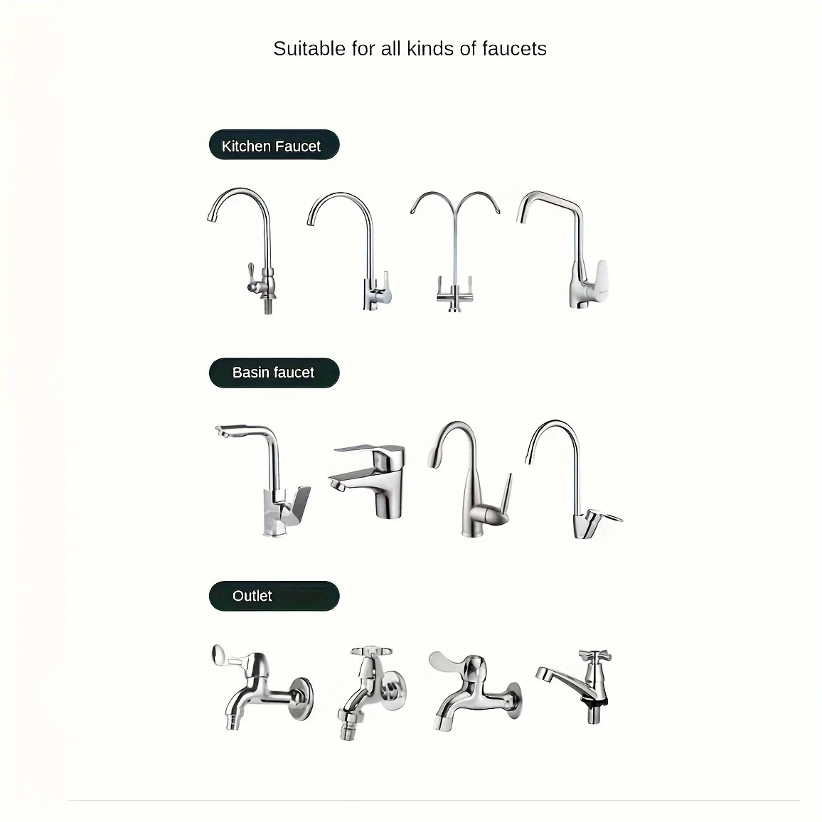 1pc Universal Interface Faucet Mount Filters Faucet Water Filter Purifier Kitchen Tap Filtration For Kitchen Bathroom view 6