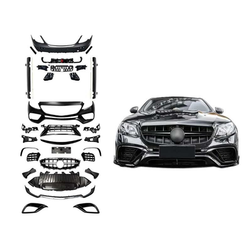 New High Quality Full Body Kit 2017-2020 for E Class W213 Pre-facelift Upgrade B-BS Front Rear Bumper Grille