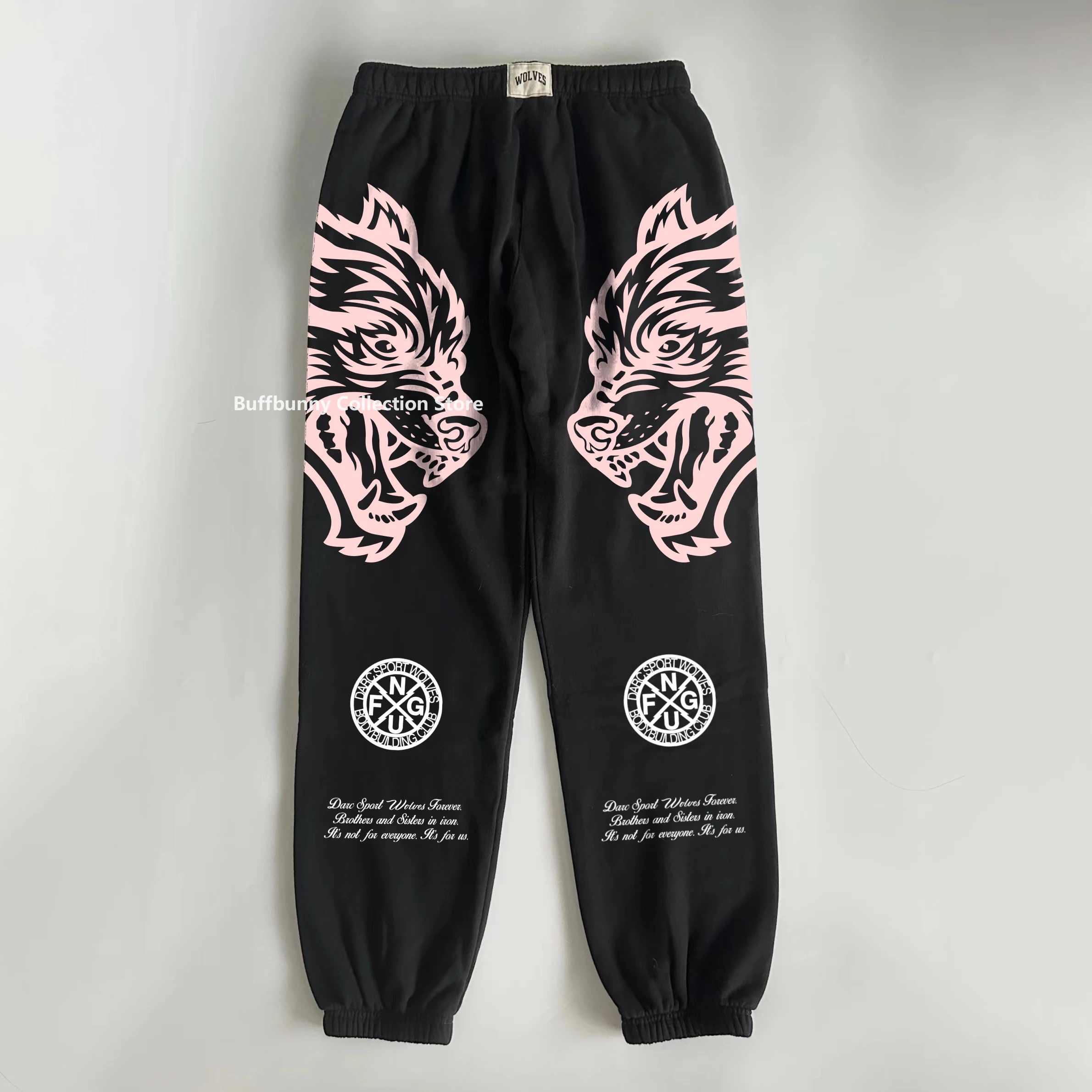 

Darc Sweatpants Bodybuilding Joggers Crossfit Workout Loose Sportswear Fitness Pants 2024 Wolf Training Wear Gym Sweatpants