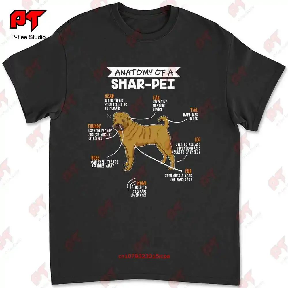 

Anatomy Of A Sharpei Dog T-shirt TVML